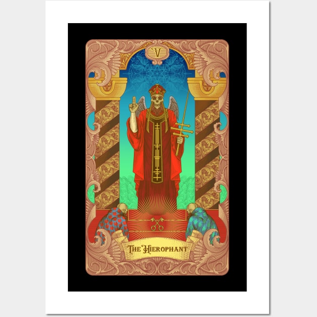 Hierophant Tarot Card Wall Art by Tonymidi Artworks Studio